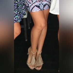 Steve Madden Fringe Heels size 8